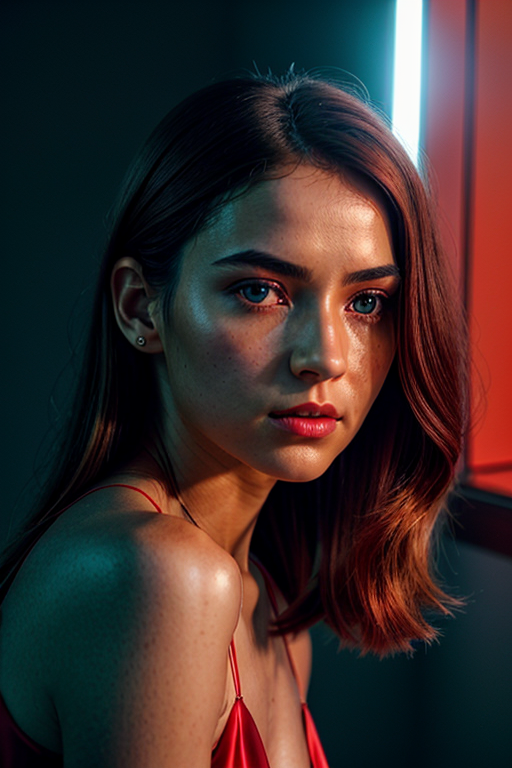 red eyes pic girl aesthetic